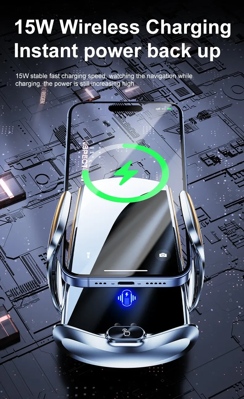Charge sans fil du smartphone en voiture