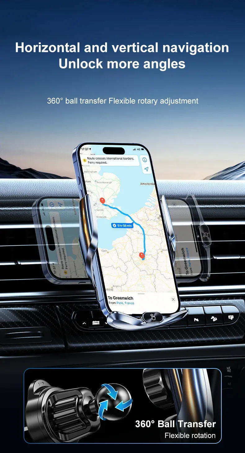 Support pour smartphone dans l'habitacle