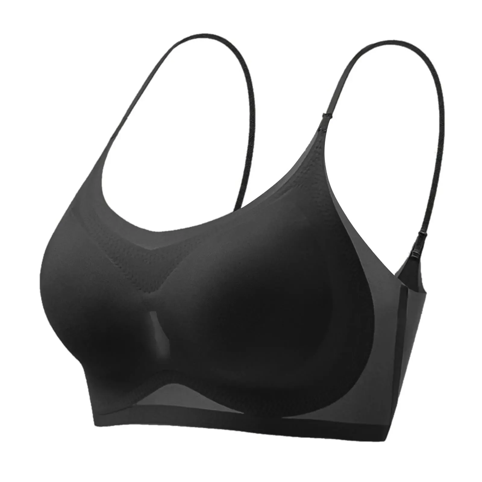Injbra Soutien-gorge push-up ultra-fin sans couture pour femme, bralette sans fil d'été 8