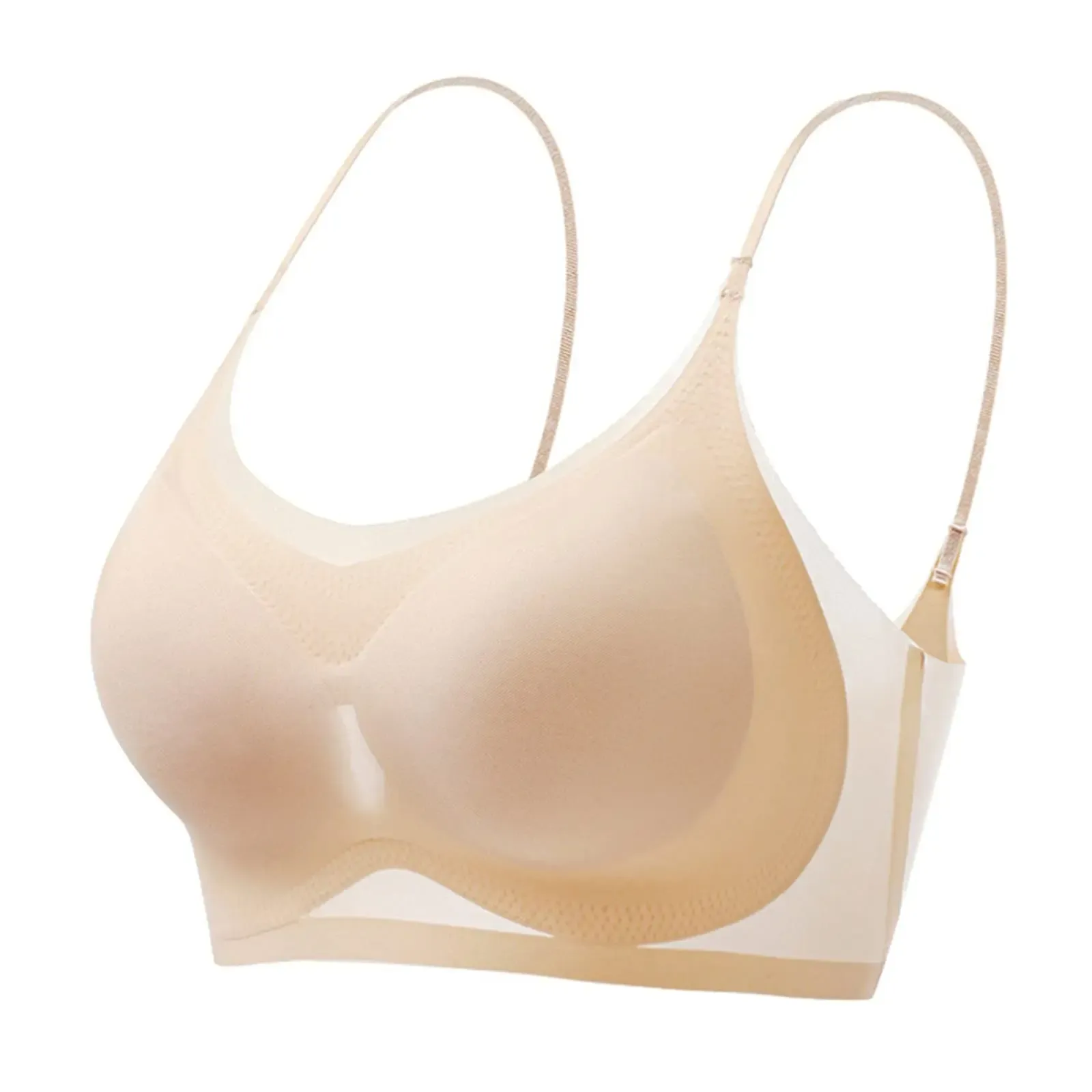 Injbra Soutien-gorge push-up ultra-fin sans couture pour femme, bralette sans fil d'été 7