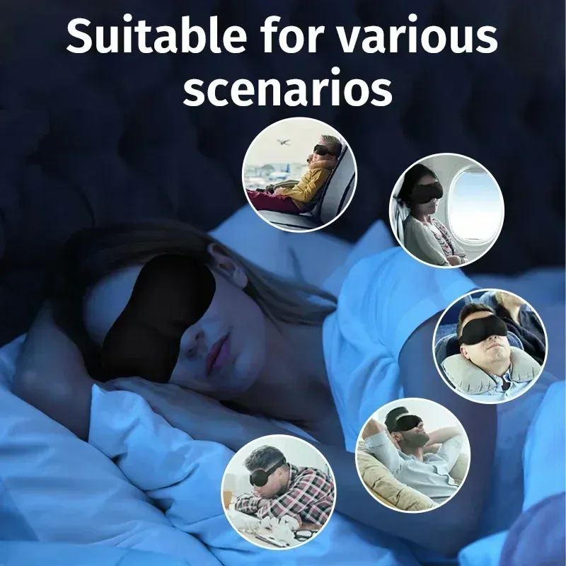 Masque de sommeil, vue de profil
