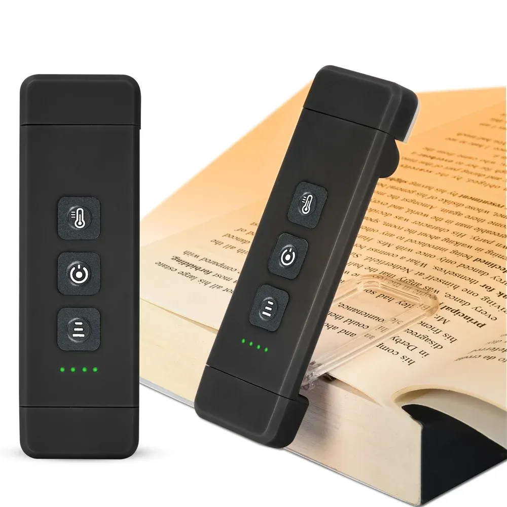 Lampe de lecture LED USB avec minuterie, pince marque-page, mini lampe portable de chevet et de bureau 8