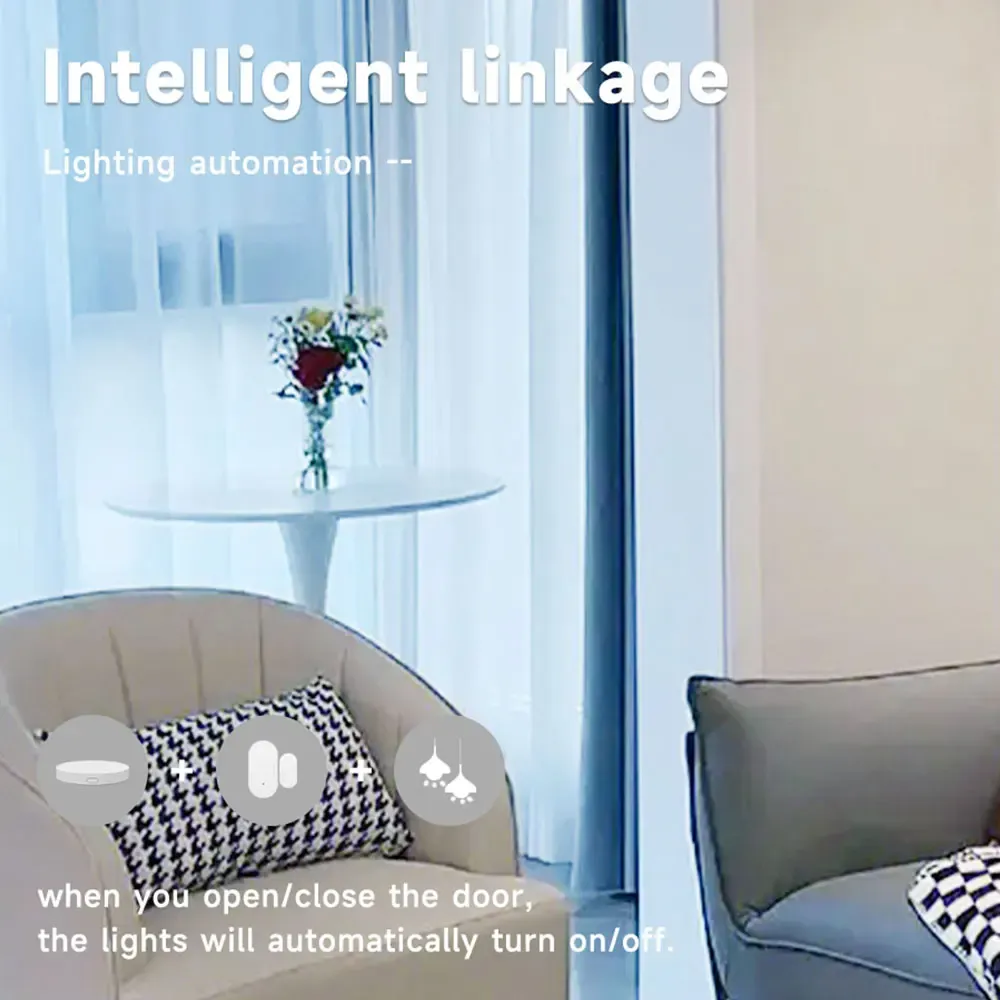 Capteur de porte et fenêtre sans fil Zigbee2MQTT 3.0 – Capteur de contact intelligent pour la sécurité domestique 6