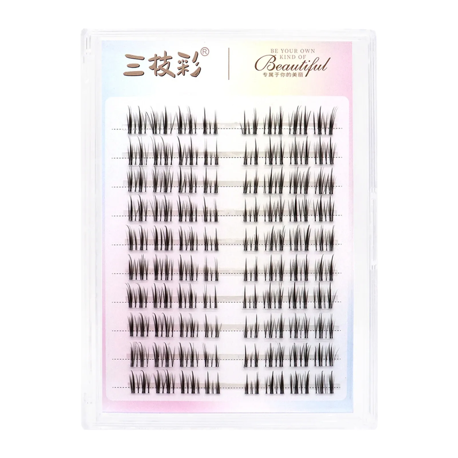 Faux cils C Curl naturels et vaporeux, faux cils auto-adhésifs style manga, idéaux pour les débutantes, accessoires de maquillage pour les yeux 10