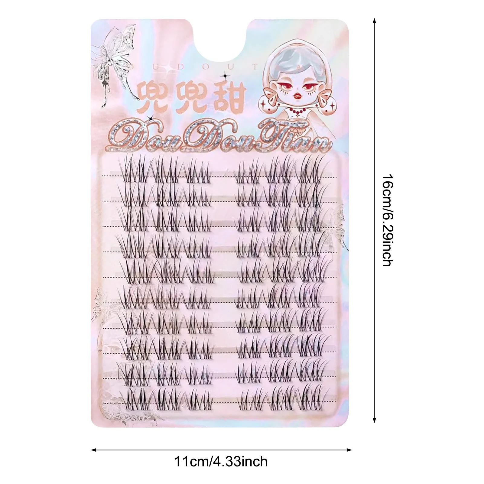 Faux cils C Curl naturels et vaporeux, faux cils auto-adhésifs style manga, idéaux pour les débutantes, accessoires de maquillage pour les yeux 12