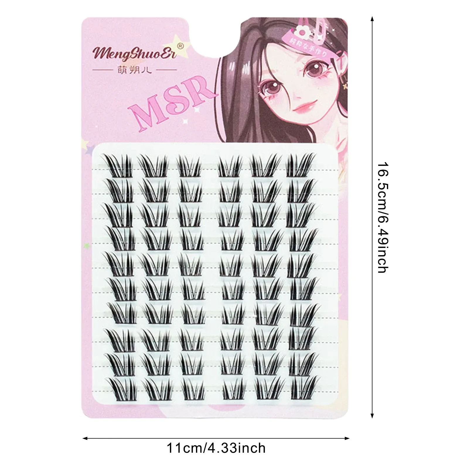 Faux cils C Curl naturels et vaporeux, faux cils auto-adhésifs style manga, idéaux pour les débutantes, accessoires de maquillage pour les yeux 17