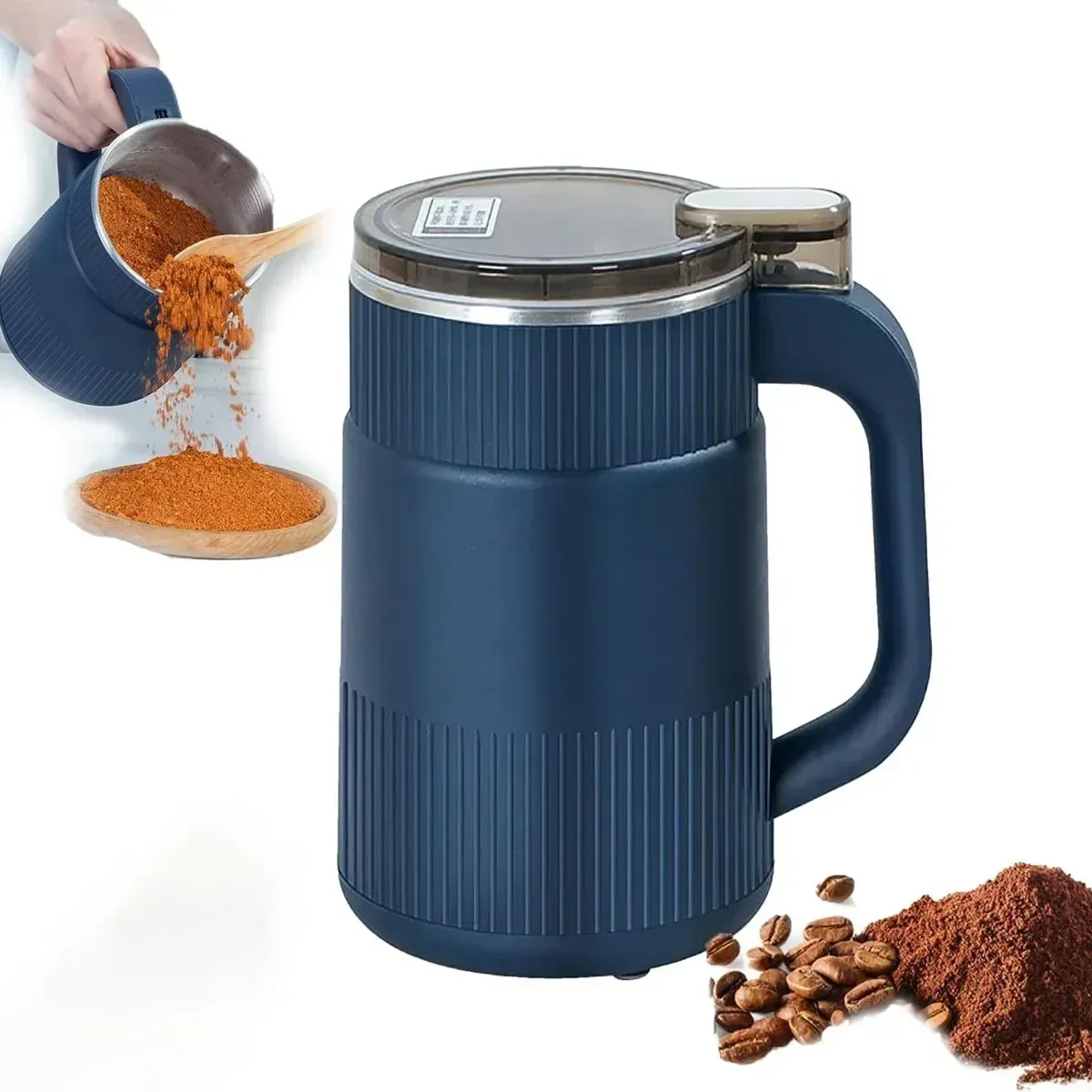 Moulin à café électrique en acier inoxydable, 500 ml, pour la cuisine - Image 1
