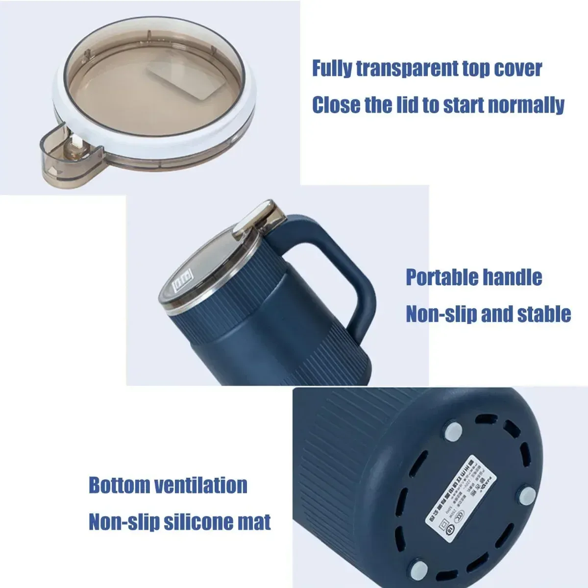 Moulin à café électrique en acier inoxydable, 500 ml, pour la cuisine 6