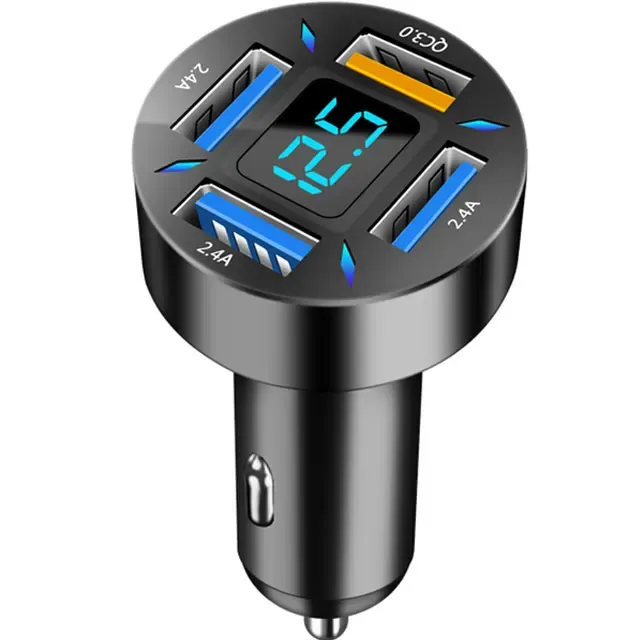Chargeur de voiture 66W 4 ports USB, charge rapide PD et Quick Charge 3.0, adaptateur USB-C pour iPhone 13, iPhone 12, Xiaomi et Samsung 8