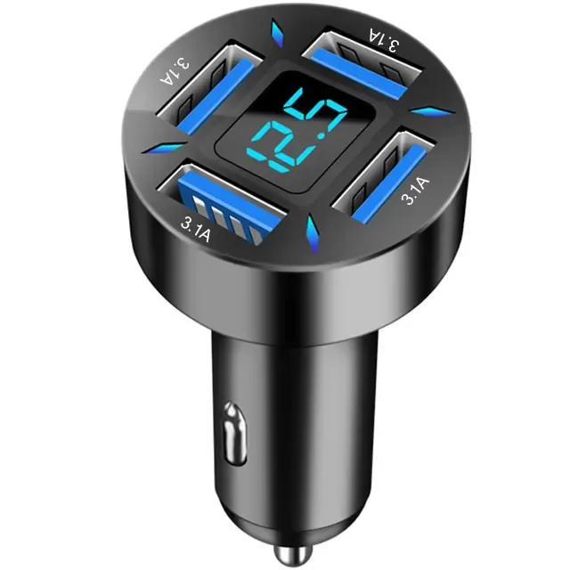 Chargeur de voiture 66W 4 ports USB, charge rapide PD et Quick Charge 3.0, adaptateur USB-C pour iPhone 13, iPhone 12, Xiaomi et Samsung 7