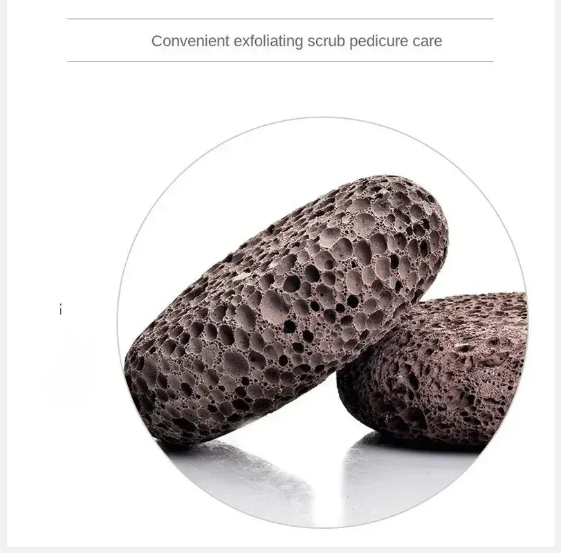 Pierre ponce naturelle pour les pieds, forme ovale