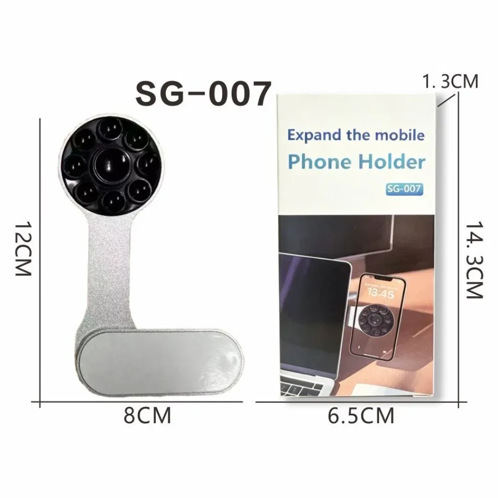 Support magnétique ultra-fin pour téléphone de voiture, pliable latéralement, avec caméra rotative et dos plat en alliage d'aluminium 6