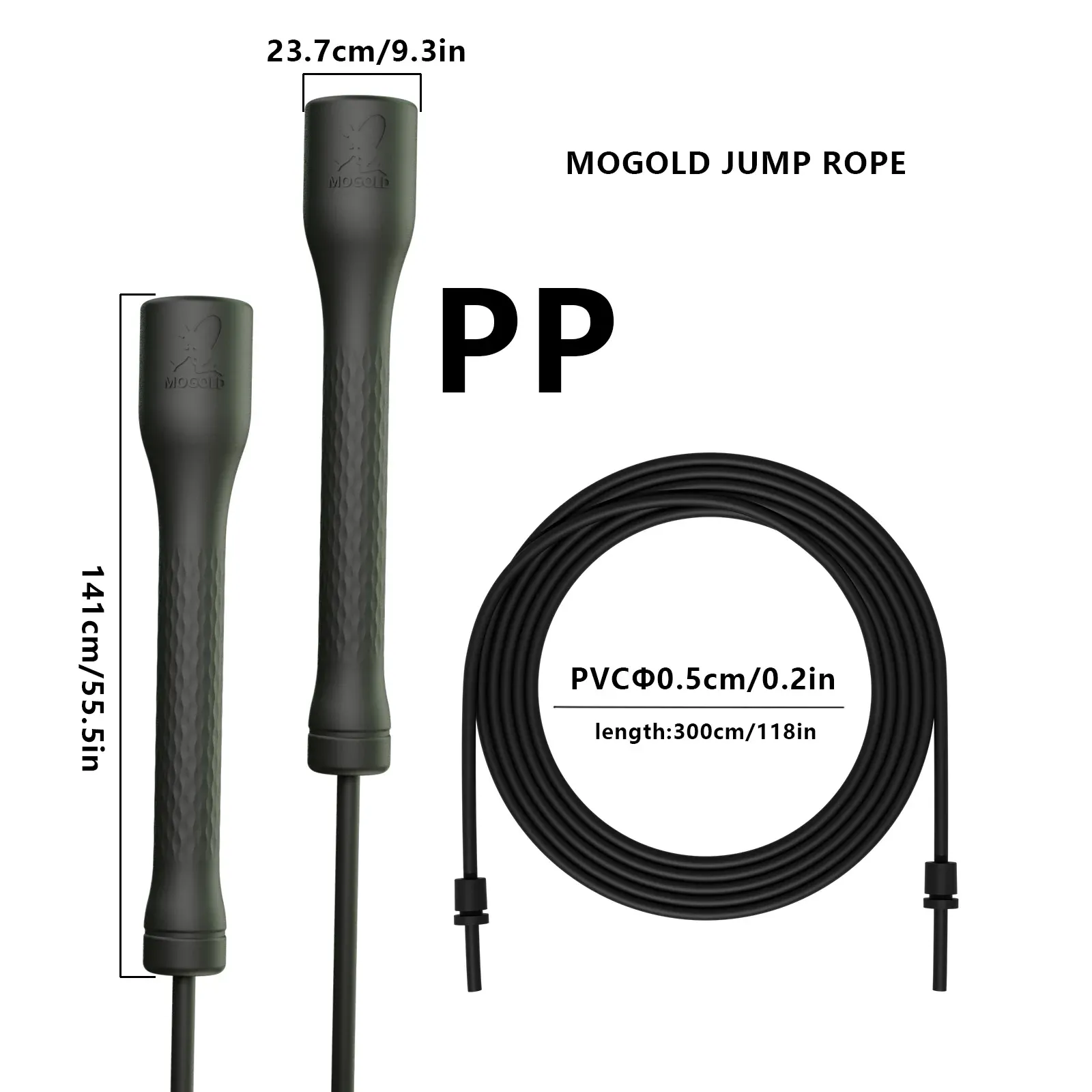 Corde à sauter professionnelle réglable en PVC pour enfants et adultes, idéale pour le fitness et le CrossFit 5