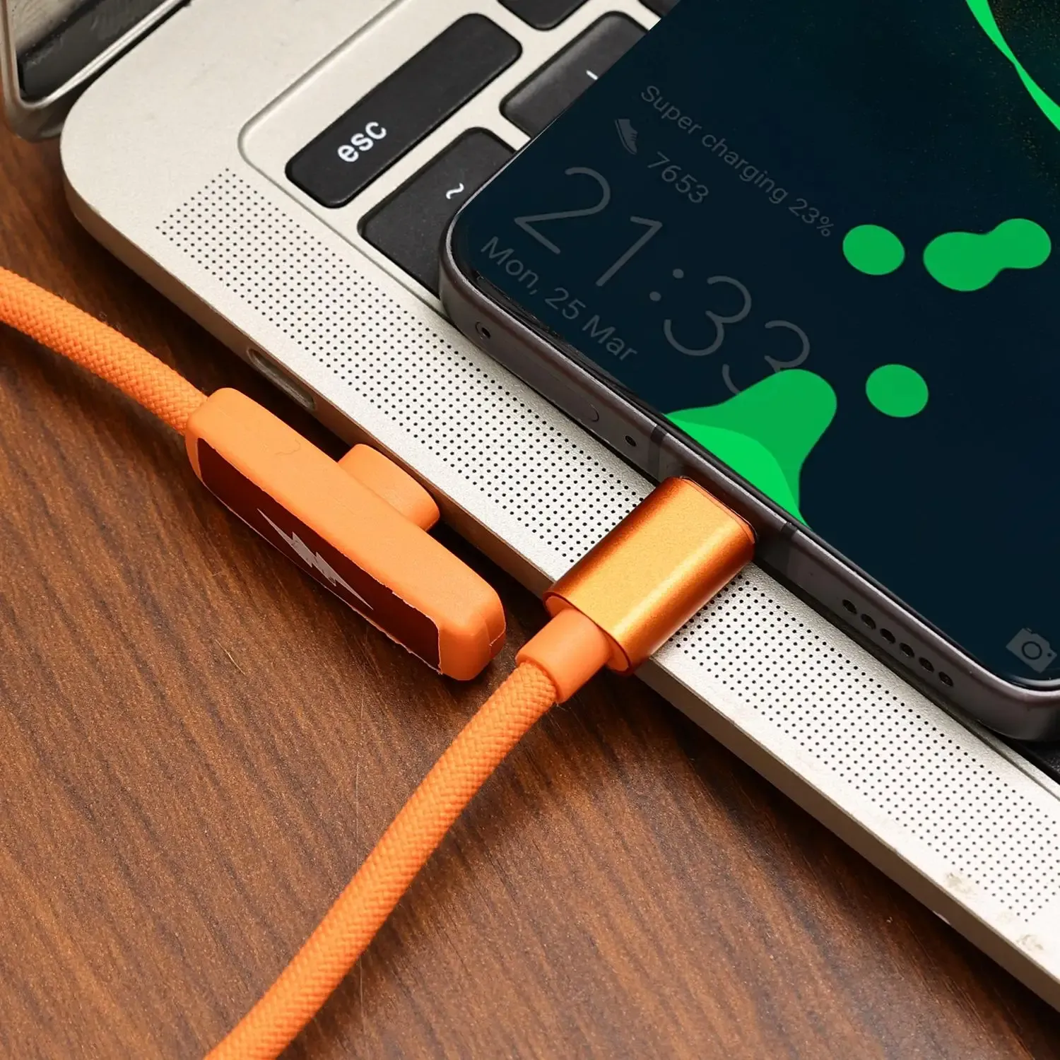 Câble de données USB-C coudé à 90°, en nylon tressé, avec charge rapide PD 45 W, compatible iPhone 17, 16, 15 Pro Max, Samsung et Android 6