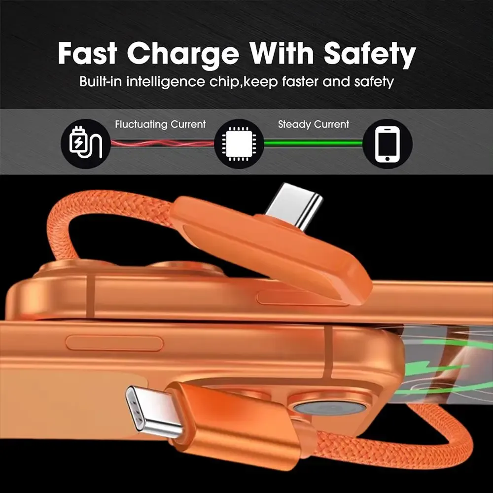 Câble USB-C tressé en nylon en situation