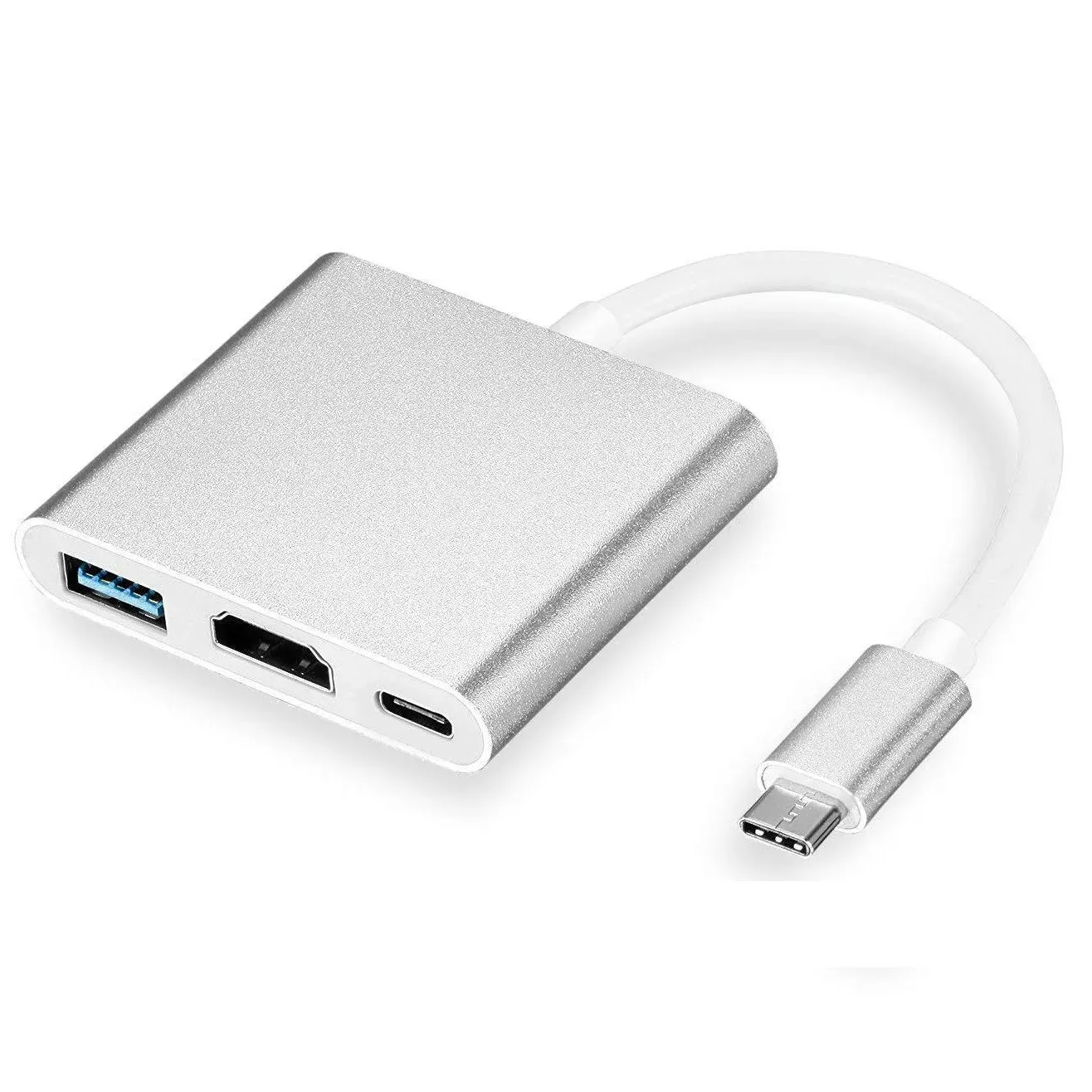 Adaptateur USB-C vers HDMI 4K avec hub USB 3.0 et charge USB-C 7