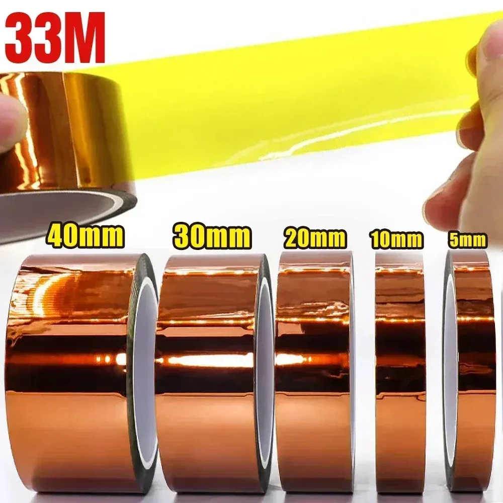 Ruban adhésif thermique en polyimide Kapton, 5 à 40 mm, pour la protection des panneaux - Image 1