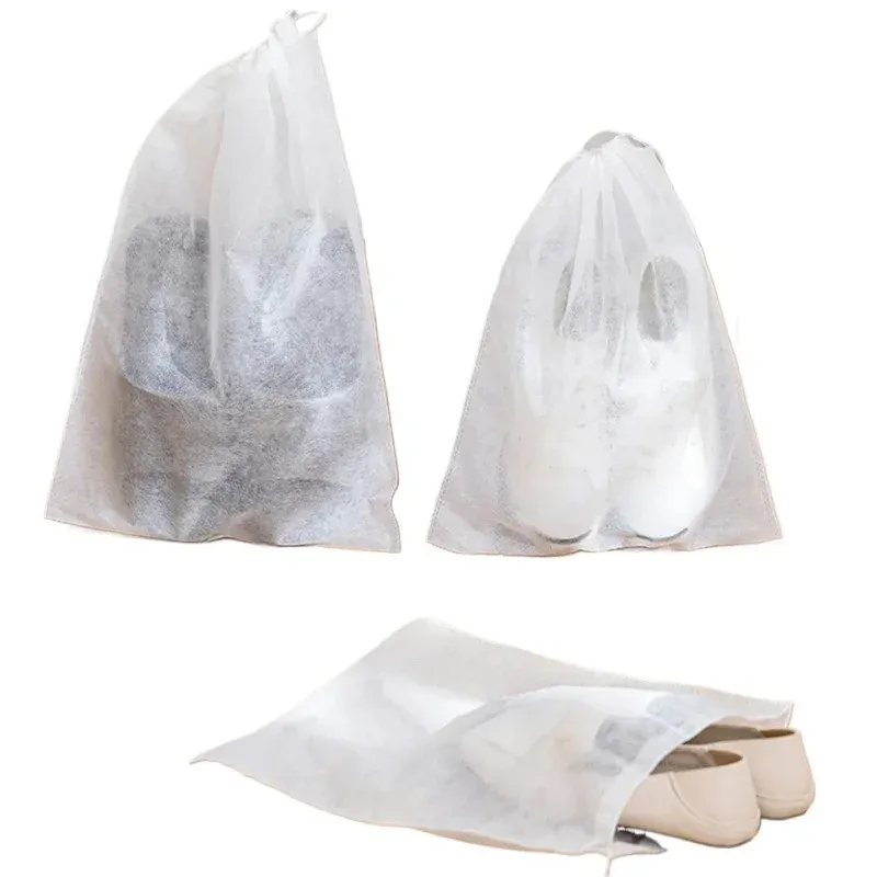 Lot de 10 sacs de rangement pour chaussures en non-tissé, portables et étanches, pour vêtements et accessoires 3