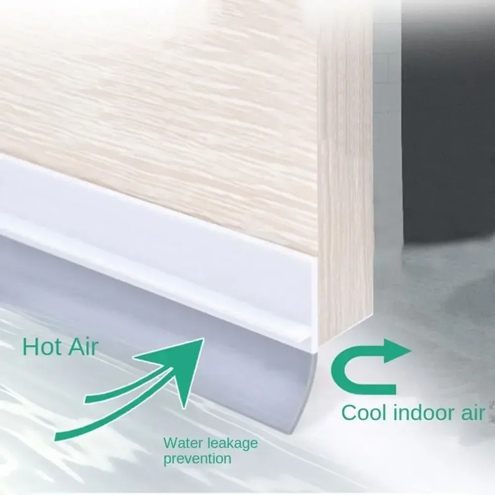Bande d'étanchéité autocollante pour porte, anti-bruit et anti-insectes, épaisse, 100 cm - Image 1