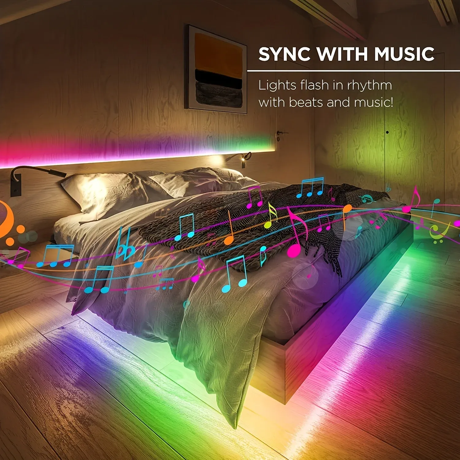 Bande LED RGB 5050 pour rétroéclairage de téléviseur, contrôle Bluetooth et USB (5 m, 10 m, 20 m, 40 m) 6