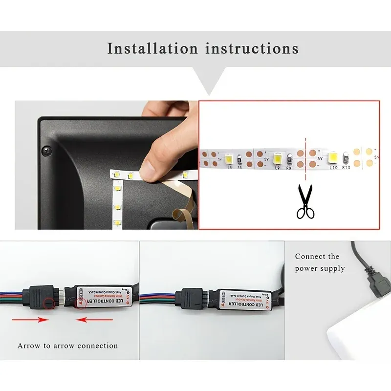 Éclairage LED pour bureau d'ordinateur