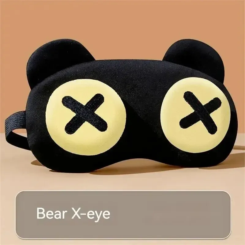 Masque pour les yeux mignon et apaisant contre la fatigue oculaire, compresse chaude et confortable pour enfants et étudiants 4