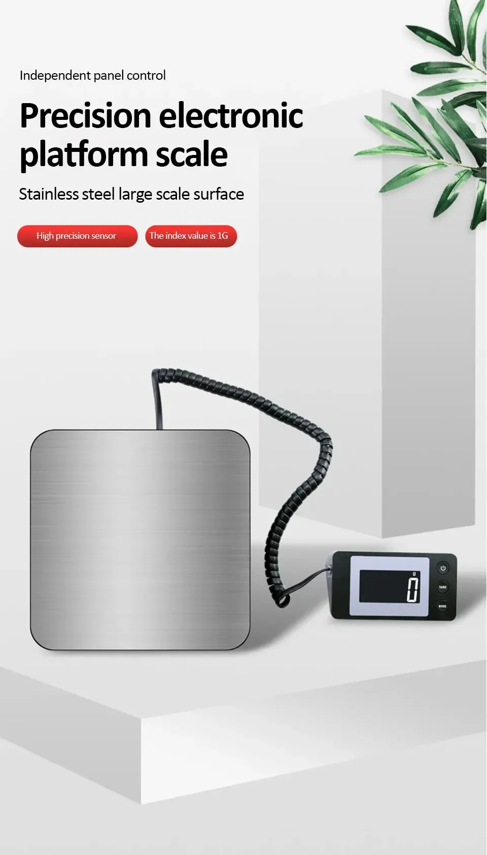 Balance électronique de plateforme, vue d'ensemble