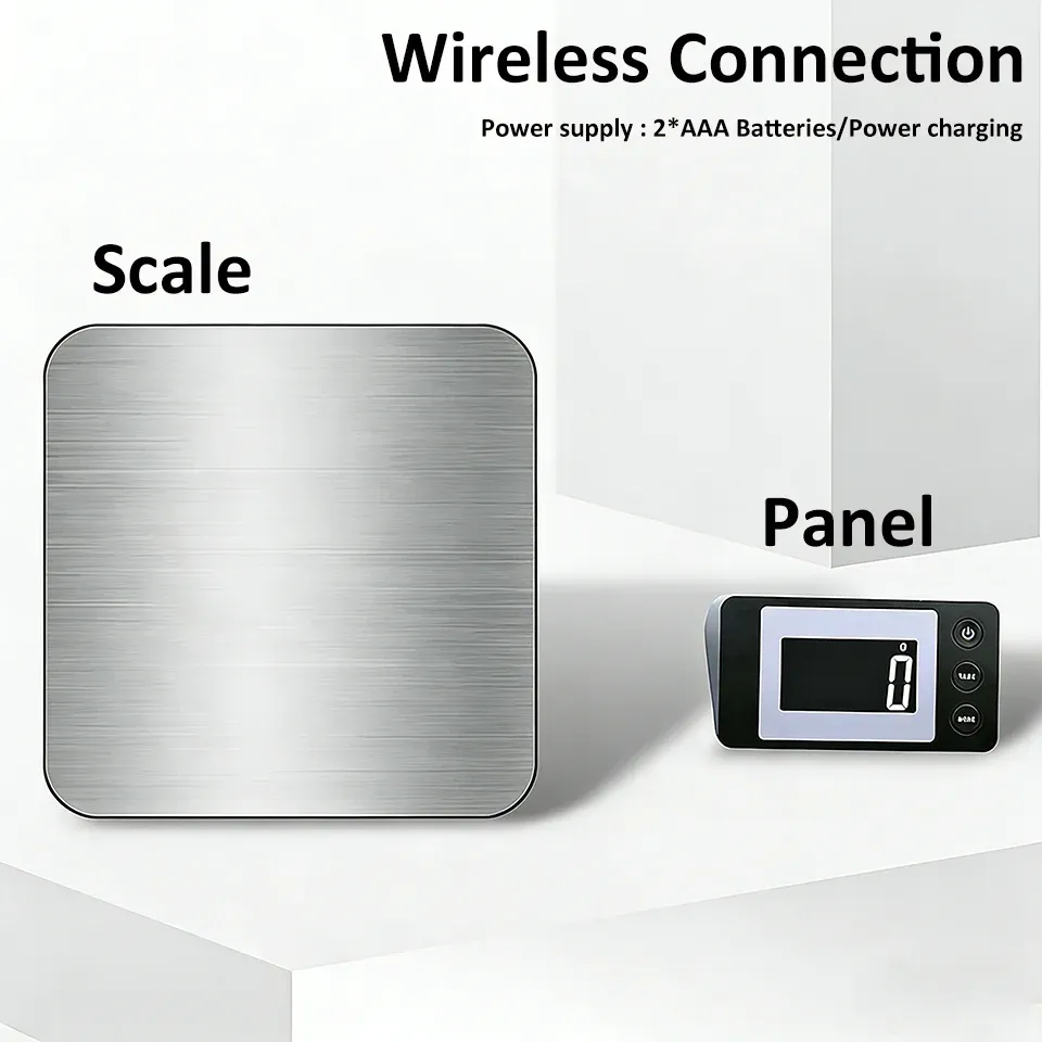 Balance électronique de plateforme 50 kg / 2 g, balance numérique haute précision filaire et sans fil 7