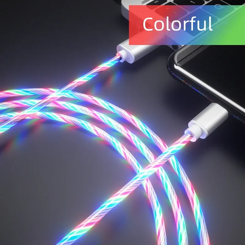 Câble de charge lumineux à LED pour smartphone, compatible micro USB, USB-C, Samsung, Xiaomi et iPhone 13/14 10