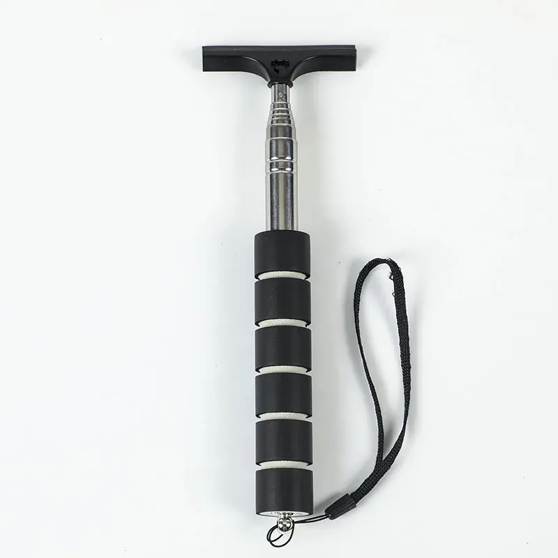 Brosse télescopique de nettoyage de vitres avec grattoir et nettoyeur automatique de buée pour rétroviseur 10