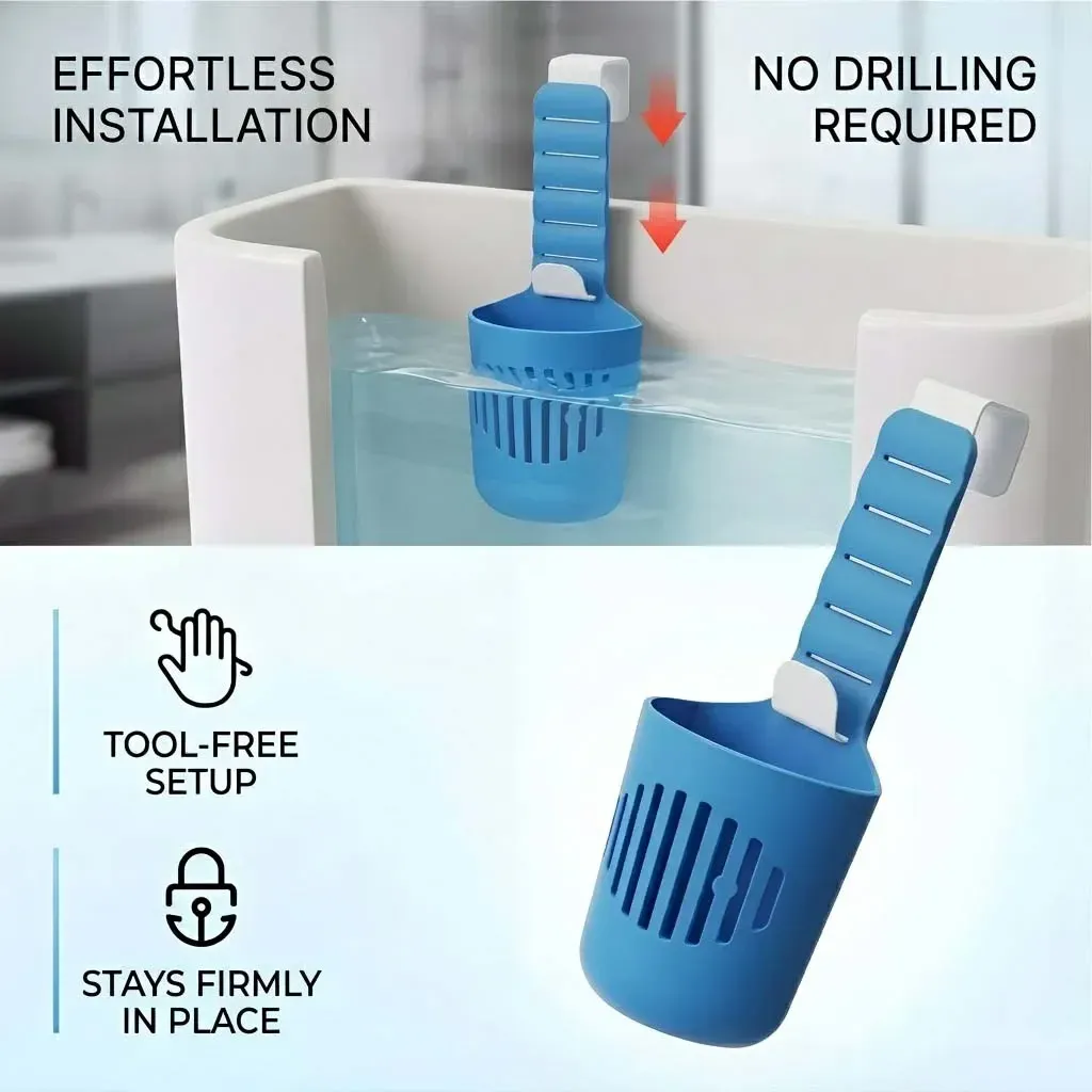Support de tablette en silicone dans un cadre de salle de bain