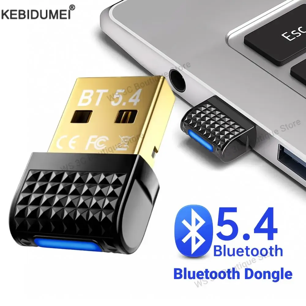 Adaptateur USB Bluetooth 5.4 émetteur-récepteur audio sans fil pour PC et ordinateur portable