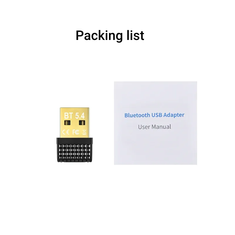 Adaptateur USB Bluetooth 5.4 émetteur-récepteur audio sans fil pour PC et ordinateur portable 6