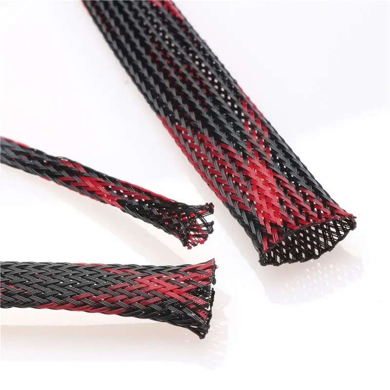 Gaine de protection tressée extensible en PET pour câbles, 20/50/100 m, diamètres 4/6/8/10/12/15/20 mm 6