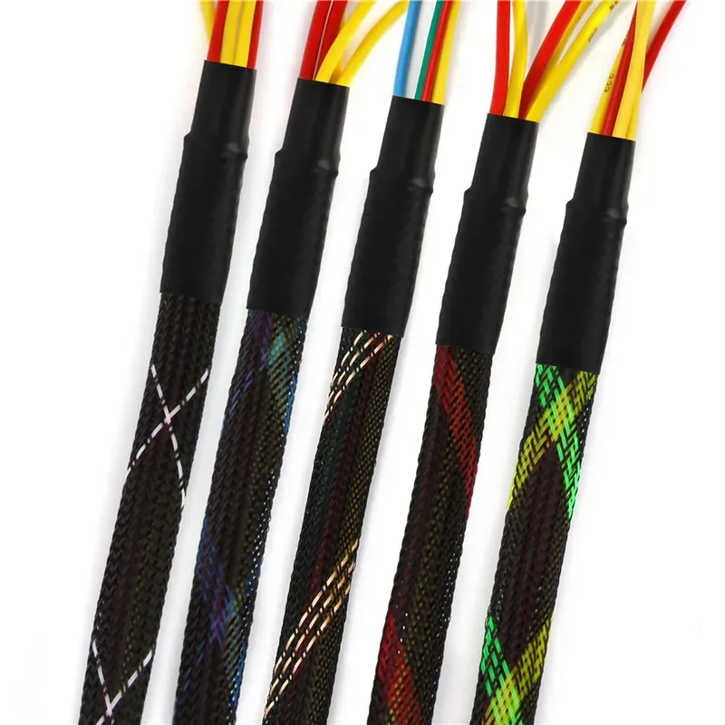 Manchon de câble tressé extensible en PET, ambiance d'utilisation