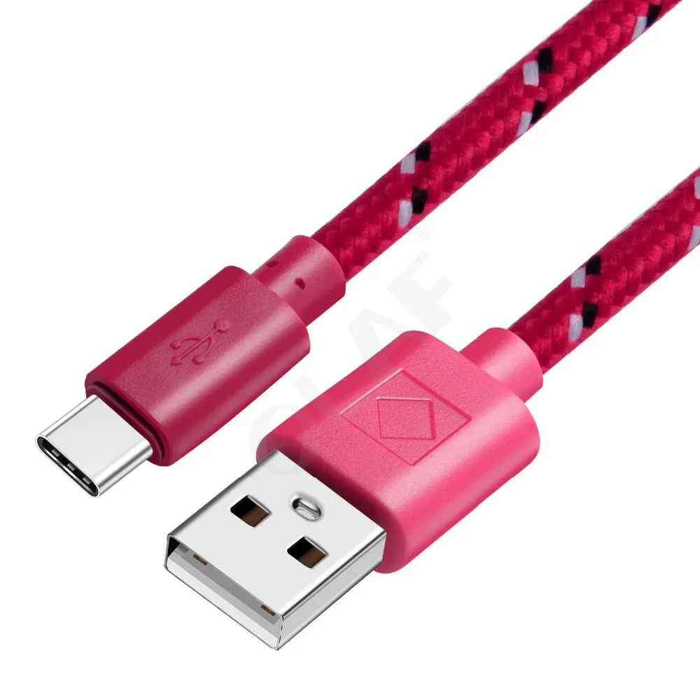 Câble USB-C tressé, vue complémentaire