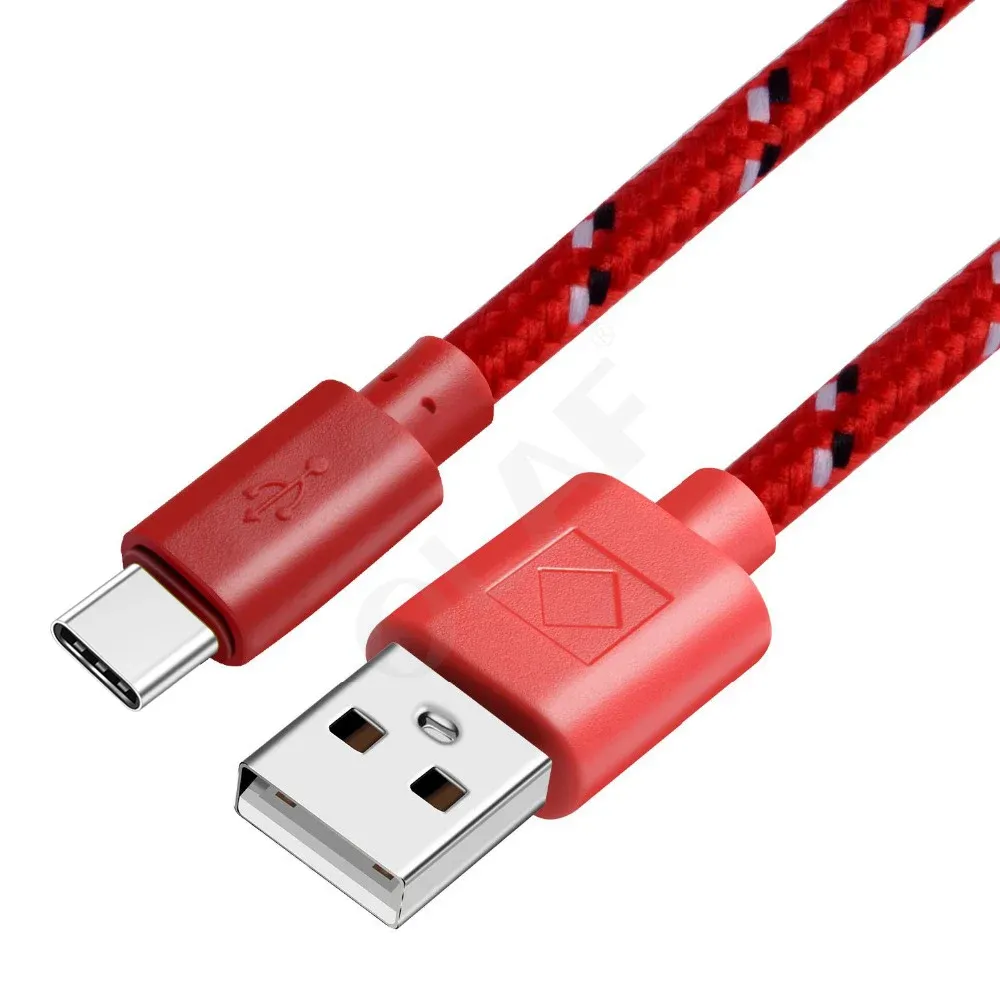 Câble USB-C tressé, vue complémentaire