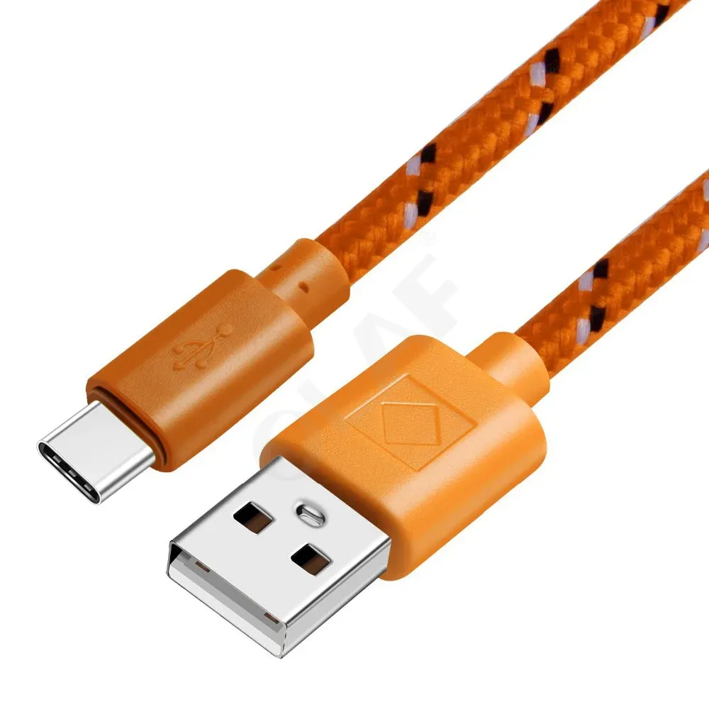 Câble USB-C tressé, vue complémentaire