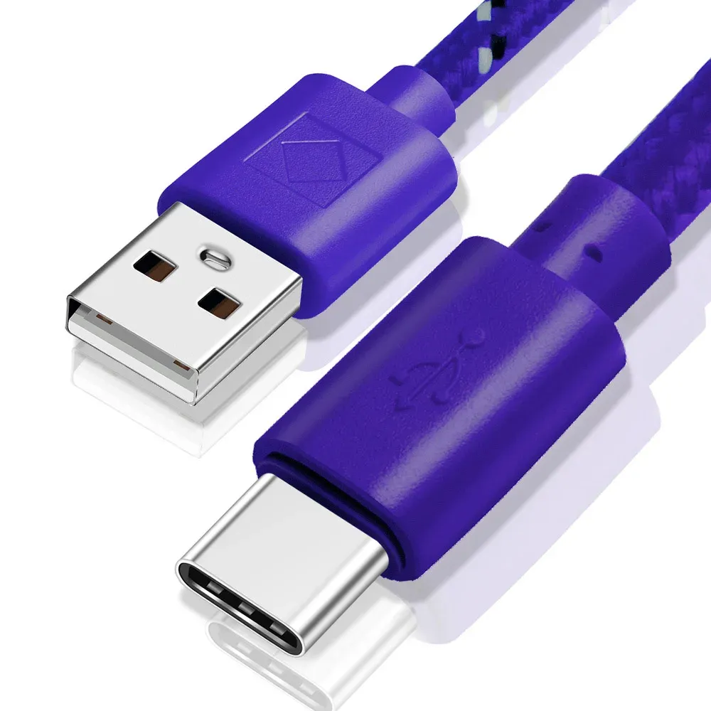 Câble USB-C tressé, vue complémentaire