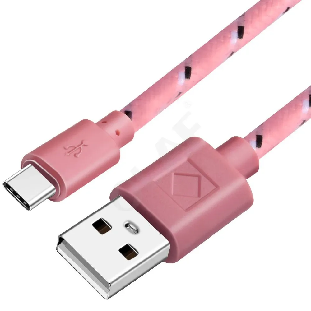 Câble USB-C tressé, vue complémentaire