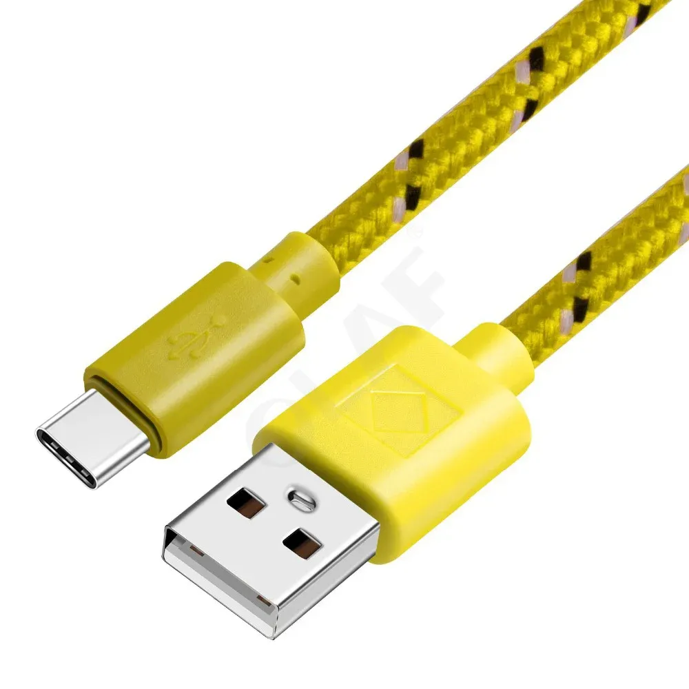 Câble USB-C tressé, vue complémentaire