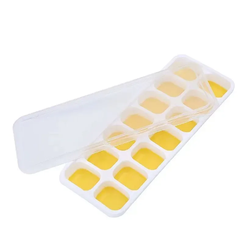 Bac à glaçons en silicone à 14 cases avec couvercle amovible, moule à glace et à sucettes maison pour congélateur, accessoire de bar à cocktails pour la cuisine 10