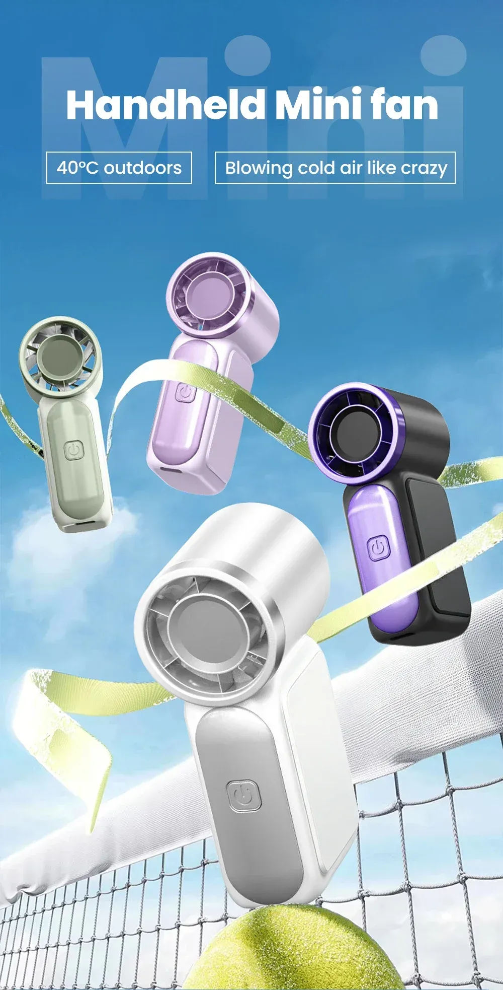 Ventilateur portable de poche au design épuré