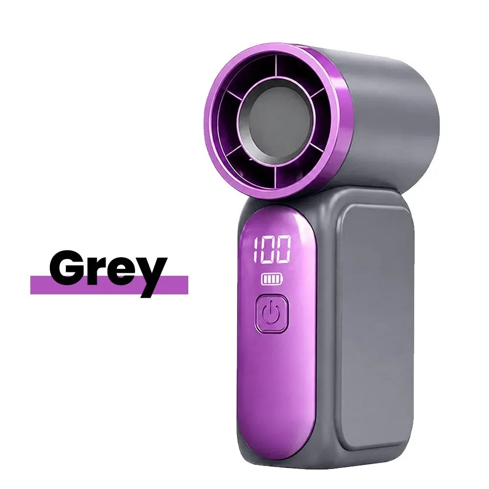 Ventilateur portable de poche rechargeable, mini ventilateur USB-C à 5 vitesses, écran numérique, idéal pour le bureau et l'extérieur 10