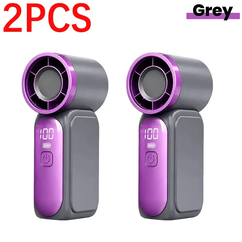 Ventilateur portable de poche rechargeable, mini ventilateur USB-C à 5 vitesses, écran numérique, idéal pour le bureau et l'extérieur 11