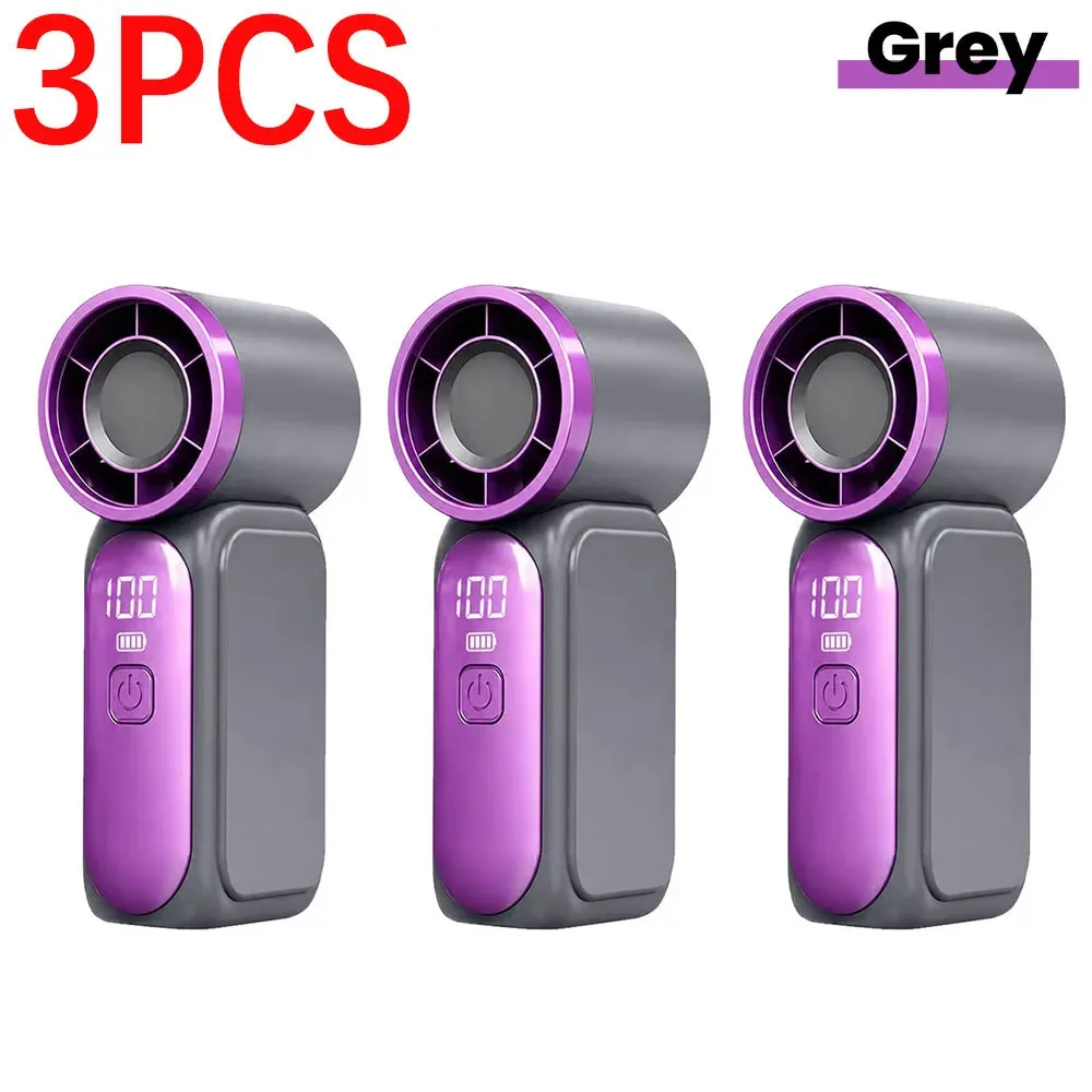 Ventilateur portable de poche rechargeable, mini ventilateur USB-C à 5 vitesses, écran numérique, idéal pour le bureau et l'extérieur 13