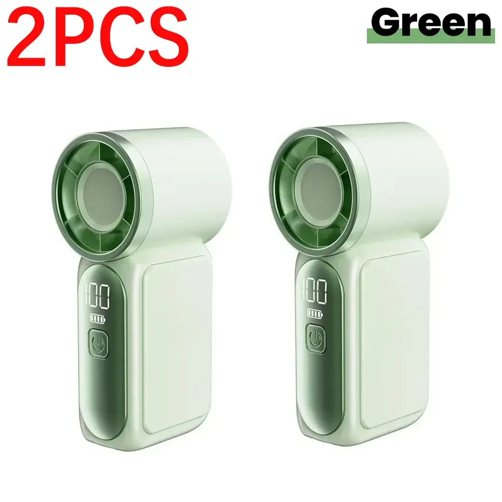 Ventilateur portable de poche rechargeable, mini ventilateur USB-C à 5 vitesses, écran numérique, idéal pour le bureau et l'extérieur 16