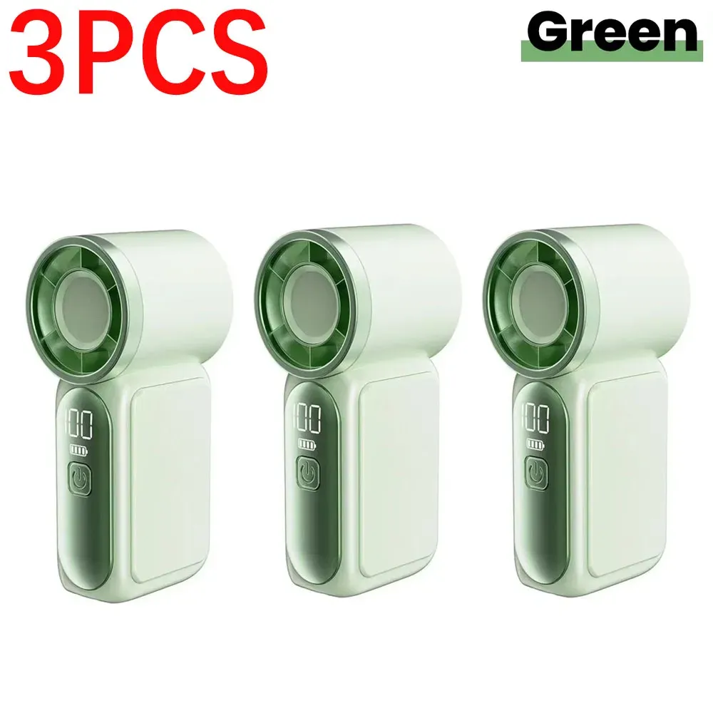 Ventilateur portable de poche rechargeable, mini ventilateur USB-C à 5 vitesses, écran numérique, idéal pour le bureau et l'extérieur 19
