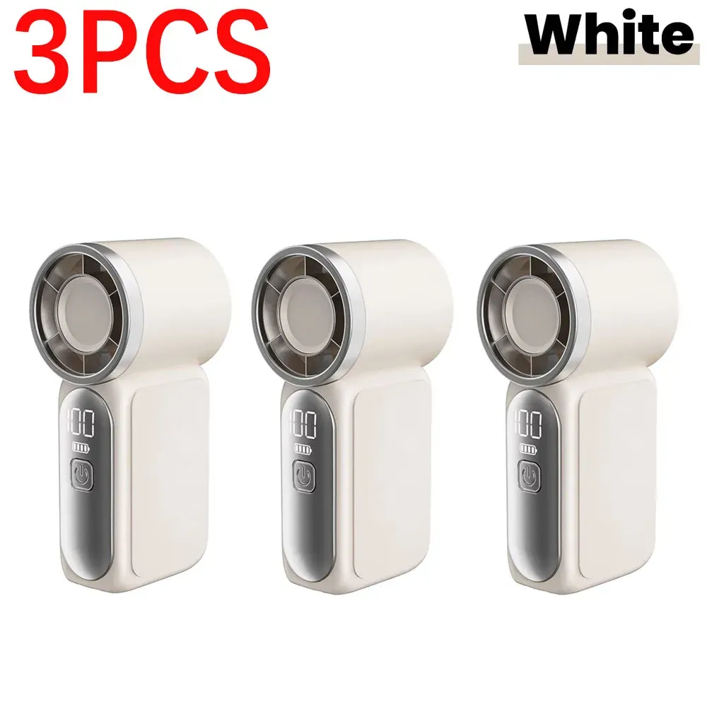 Ventilateur portable de poche rechargeable, mini ventilateur USB-C à 5 vitesses, écran numérique, idéal pour le bureau et l'extérieur 20