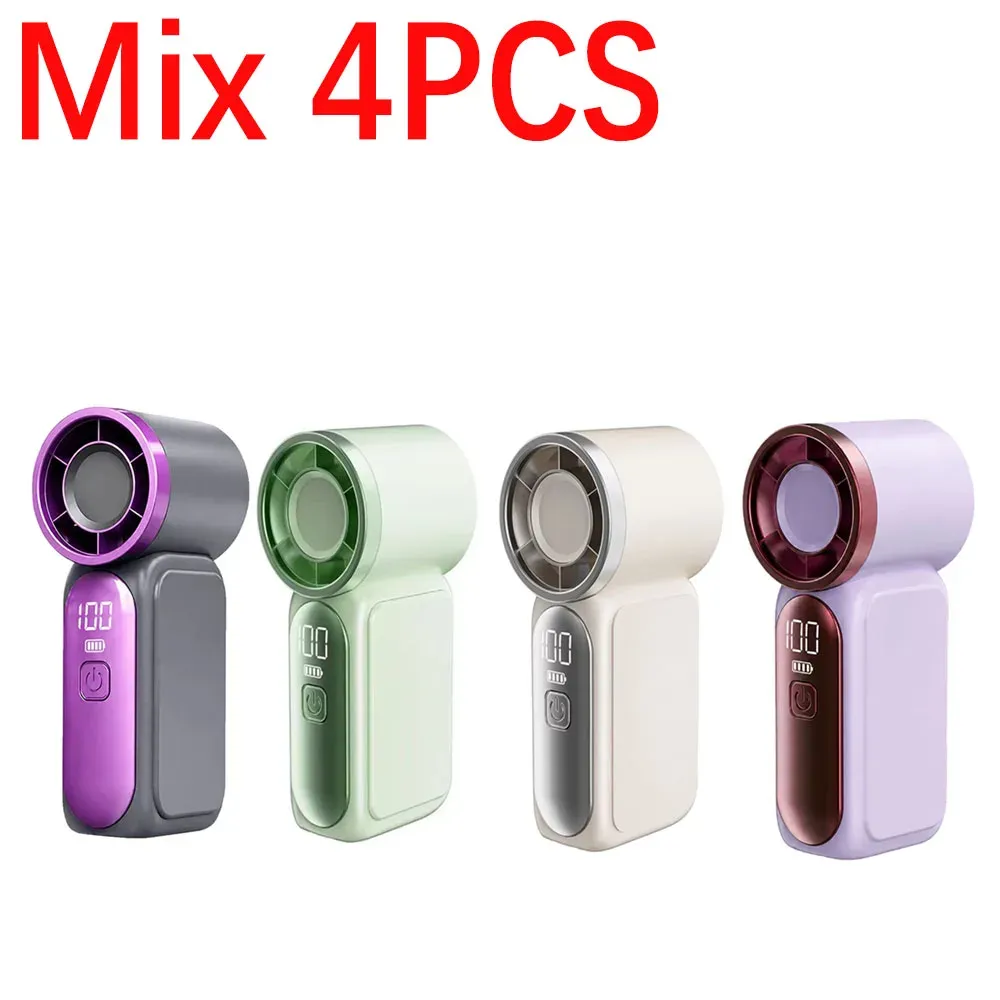 Ventilateur portable de poche rechargeable, mini ventilateur USB-C à 5 vitesses, écran numérique, idéal pour le bureau et l'extérieur 22